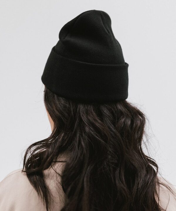 Custom Black Cuffed Beanie Manufacturer – Winter Knit Hat